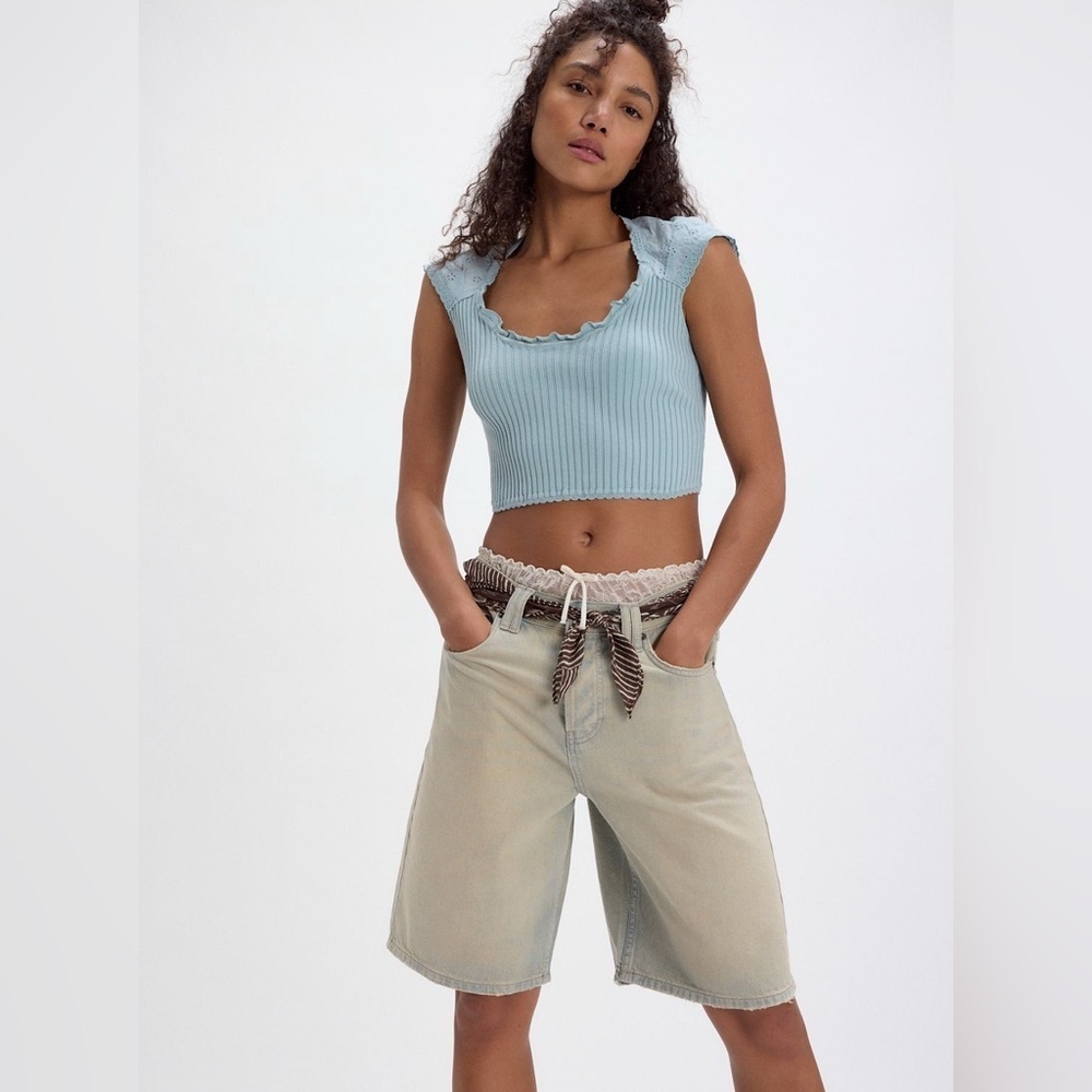 Free People FP Intimately Open Air Tee NWT - Picture 1 of 6